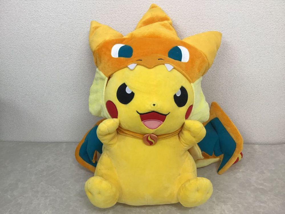 メガリザードンYのポンチョを着たピカチュウ